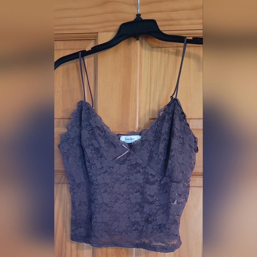 ***3/$12**Women's Size Large Lace top by Faded Rose